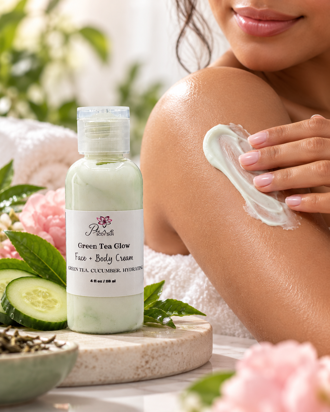 
                  
                    Green Tea Glow Face + Body Cream by Pure Body Skin - photo 4
                  
                