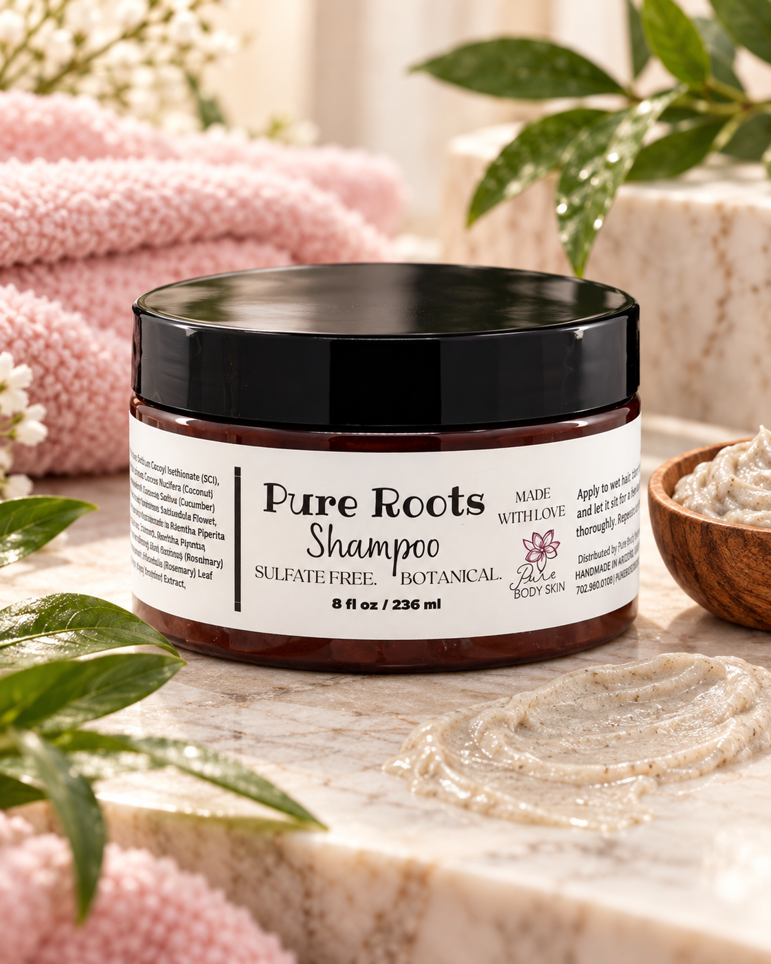 
                  
                    Pure Roots Sea Moss & Rosemary Shampoo + Conditioner by Pure Body Skin - photo 5
                  
                