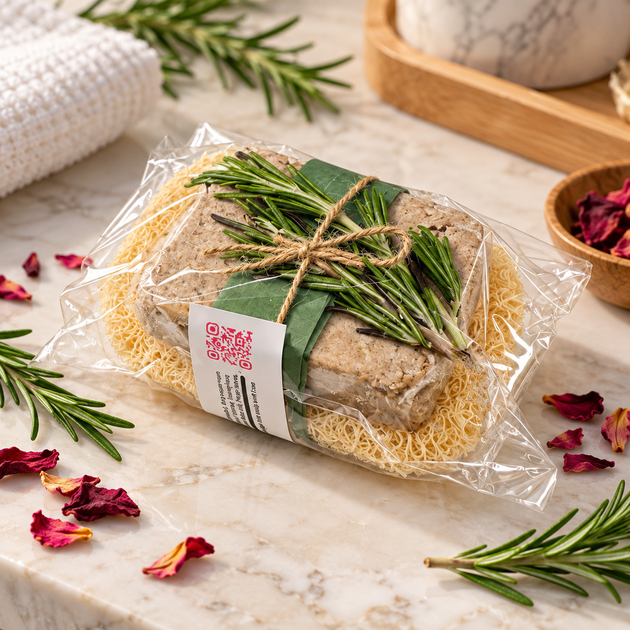 Sea Moss & Rosemary Shampoo Bar by Pure Body Skin
