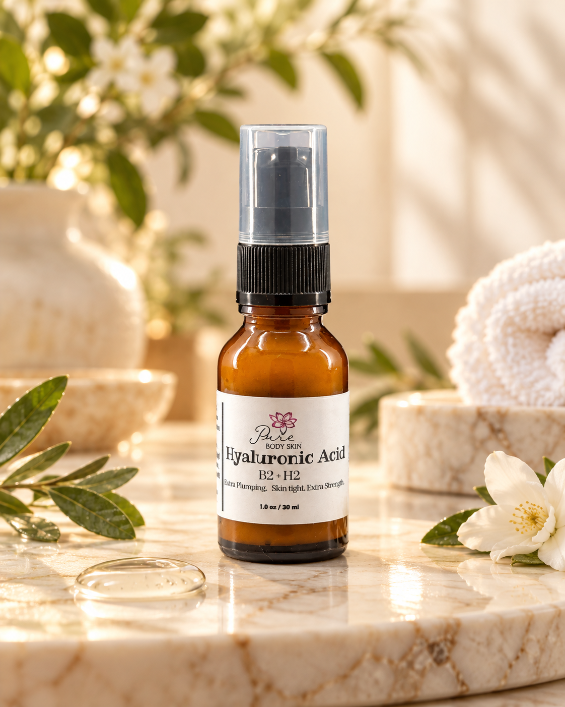 HA2 + B3 Hyaluronic Acid & 3% Niacinamide Serum by Pure Body Skin - photo 2