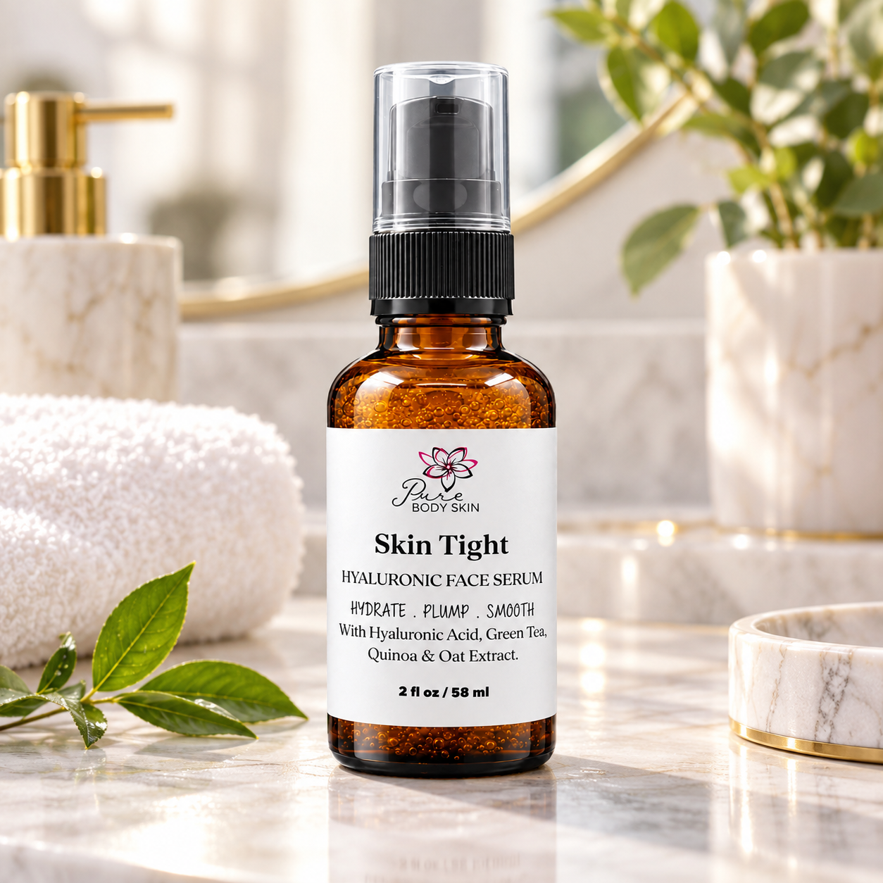 Skin Tight Multi-Molecular Hyaluronic Acid Serum by Pure Body Skin - photo 2