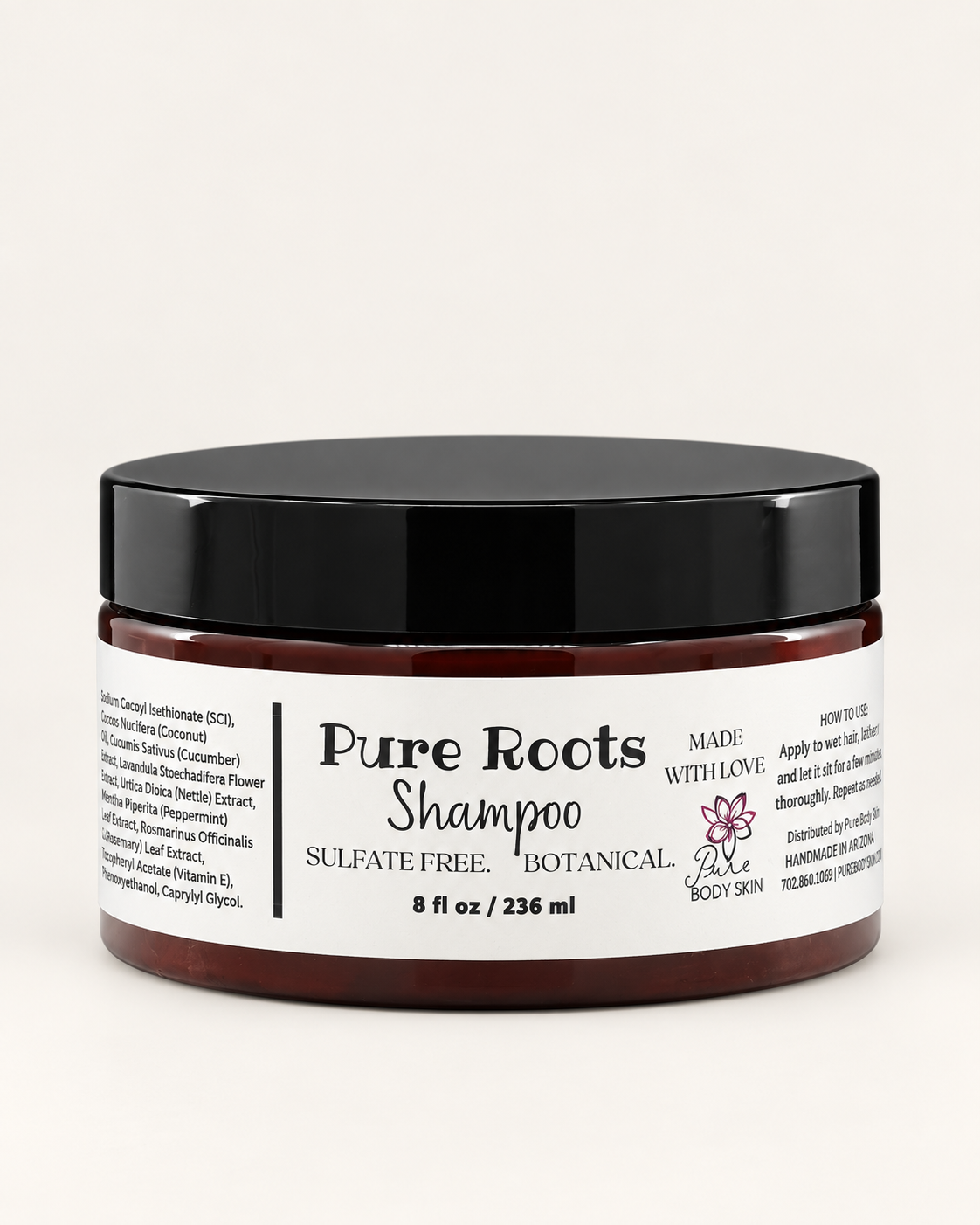 Pure Roots Sea Moss & Rosemary Shampoo + Conditioner by Pure Body Skin