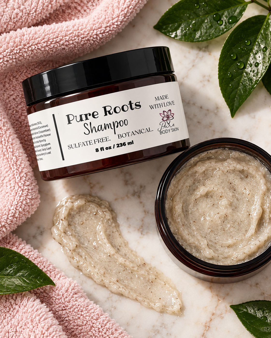 Pure Roots Sea Moss & Rosemary Shampoo + Conditioner by Pure Body Skin - photo 2