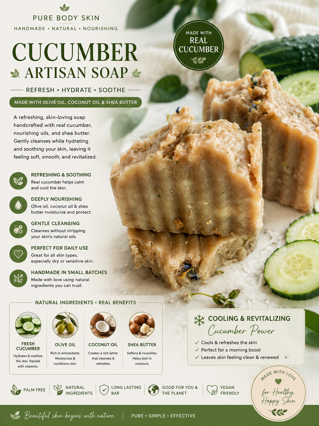 Cucumber Artisan Soap