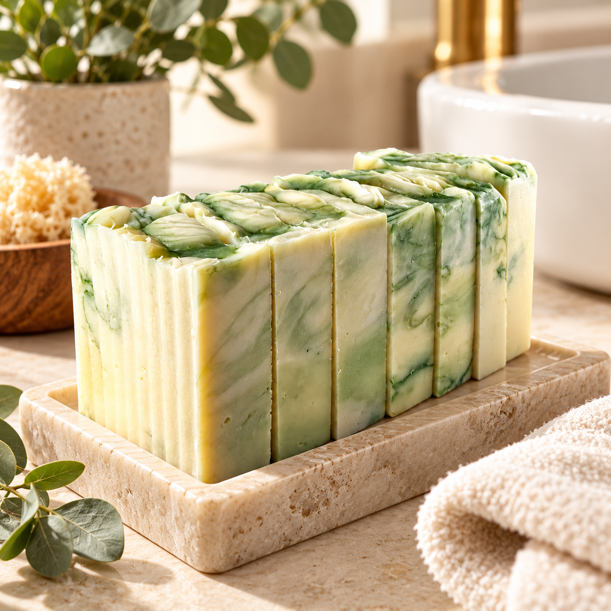 Green Tea Glow | Antioxidant Hard Bar Soap by Pure Body Skin - photo 2