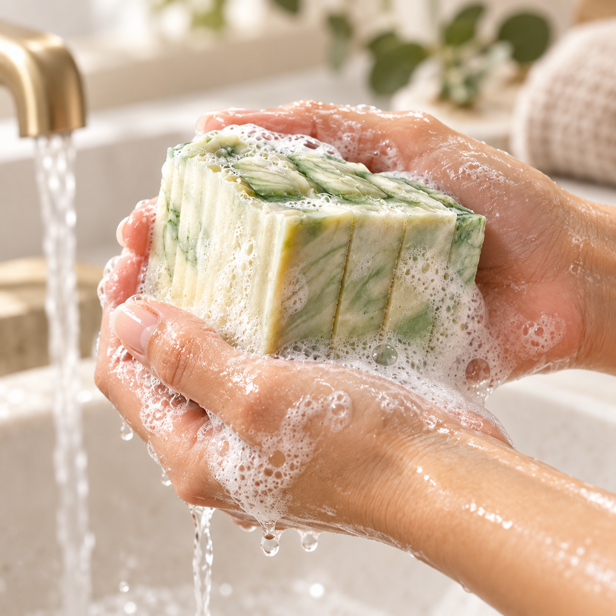 
                  
                    Green Tea Glow | Antioxidant Hard Bar Soap by Pure Body Skin - photo 3
                  
                