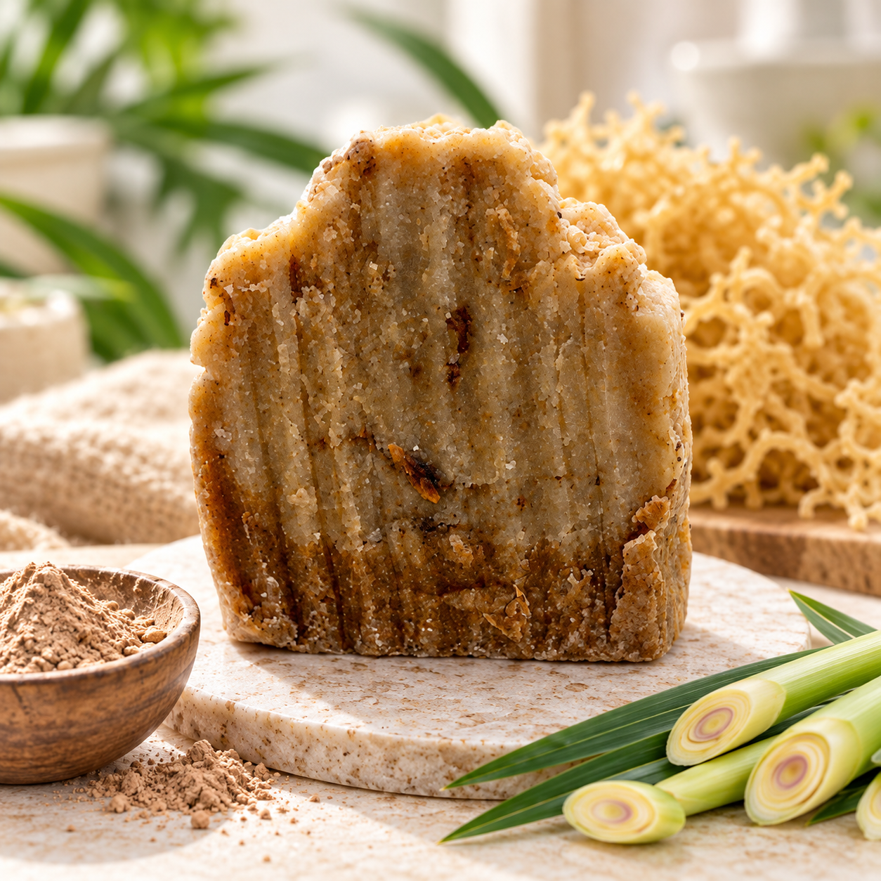 Sea Moss & Lemongrass Botanical Bar Soap by Pure Body Skin