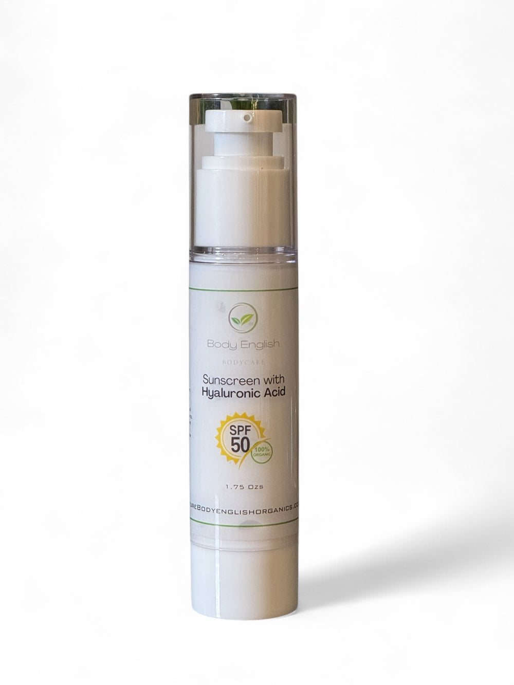 SPF 50 Face Sunscreen with Hyaluronic Acid and Zinc Oxide