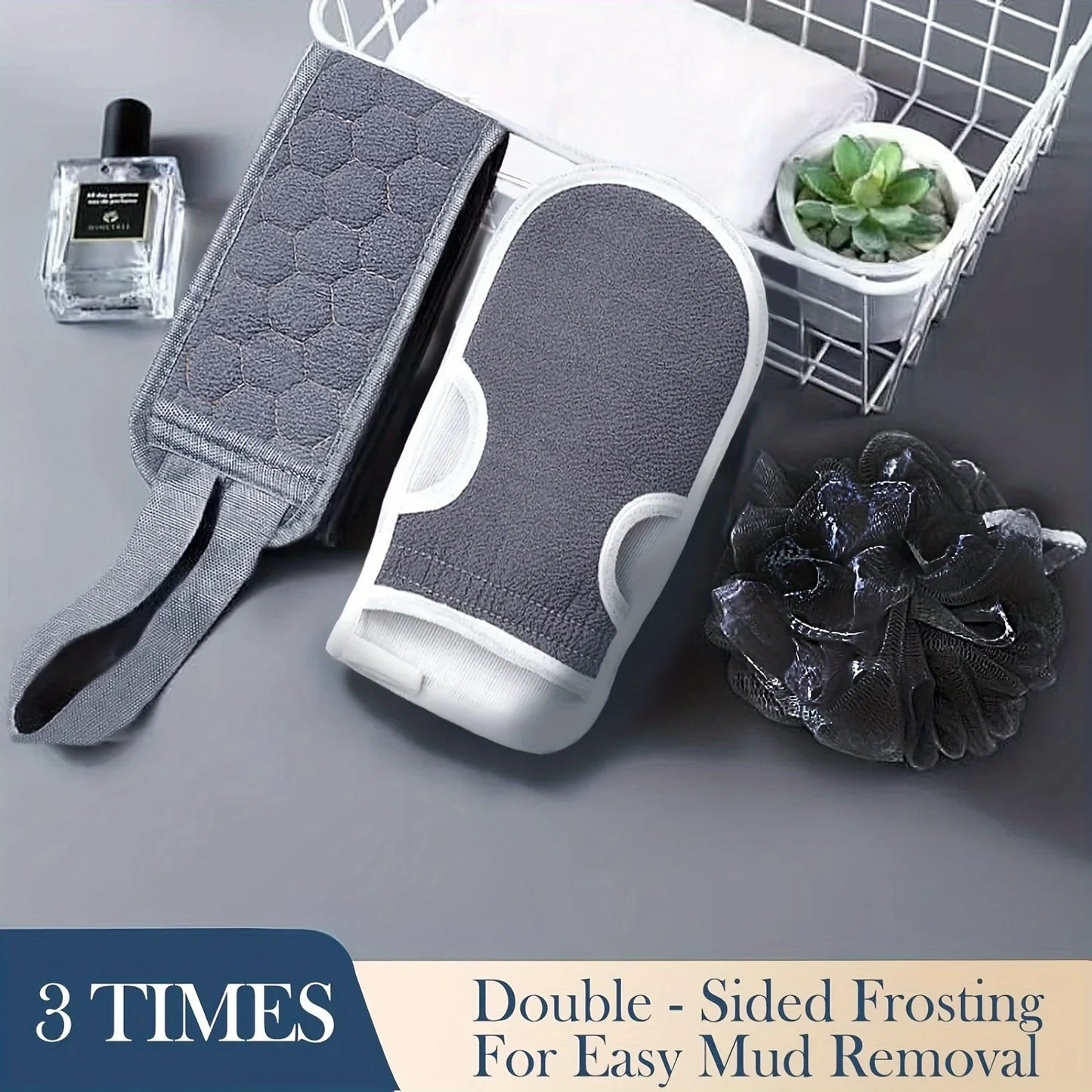 
                  
                    Exfoliating Body Scrubber Set - Includes Back Scrubber, Bath Glove And Shower Bath Sponge Loofah by Pure Body Skin - photo 7
                  
                