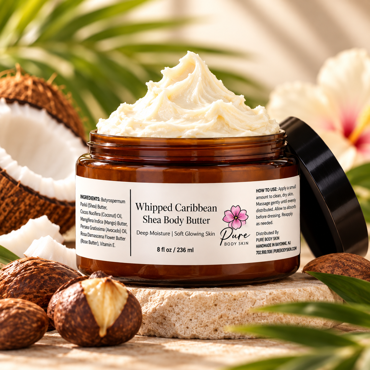 Whipped Caribbean Shea Body Butter by Pure Body Skin