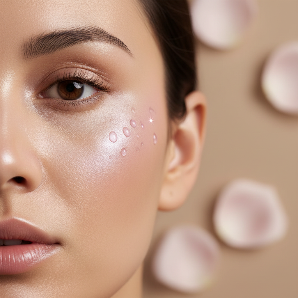 
                  
                    Glowing Skin with Pink-Purple Serum
                  
                