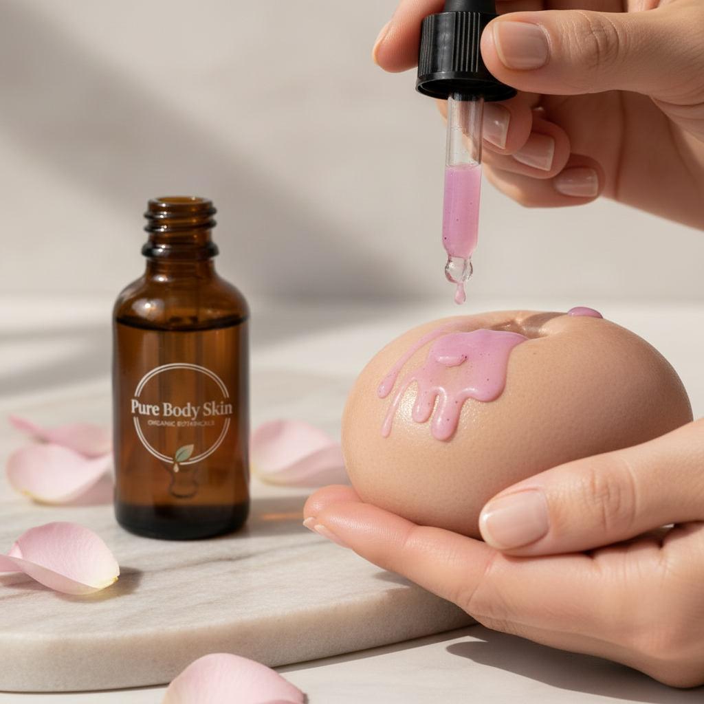 
                  
                    Pink-Purple Ocean Kiss Serum Application
                  
                