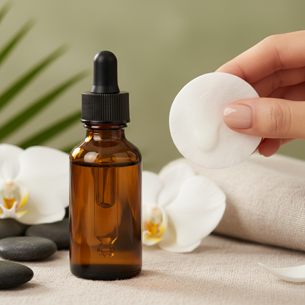 Pore Eraser all brown glass bottle