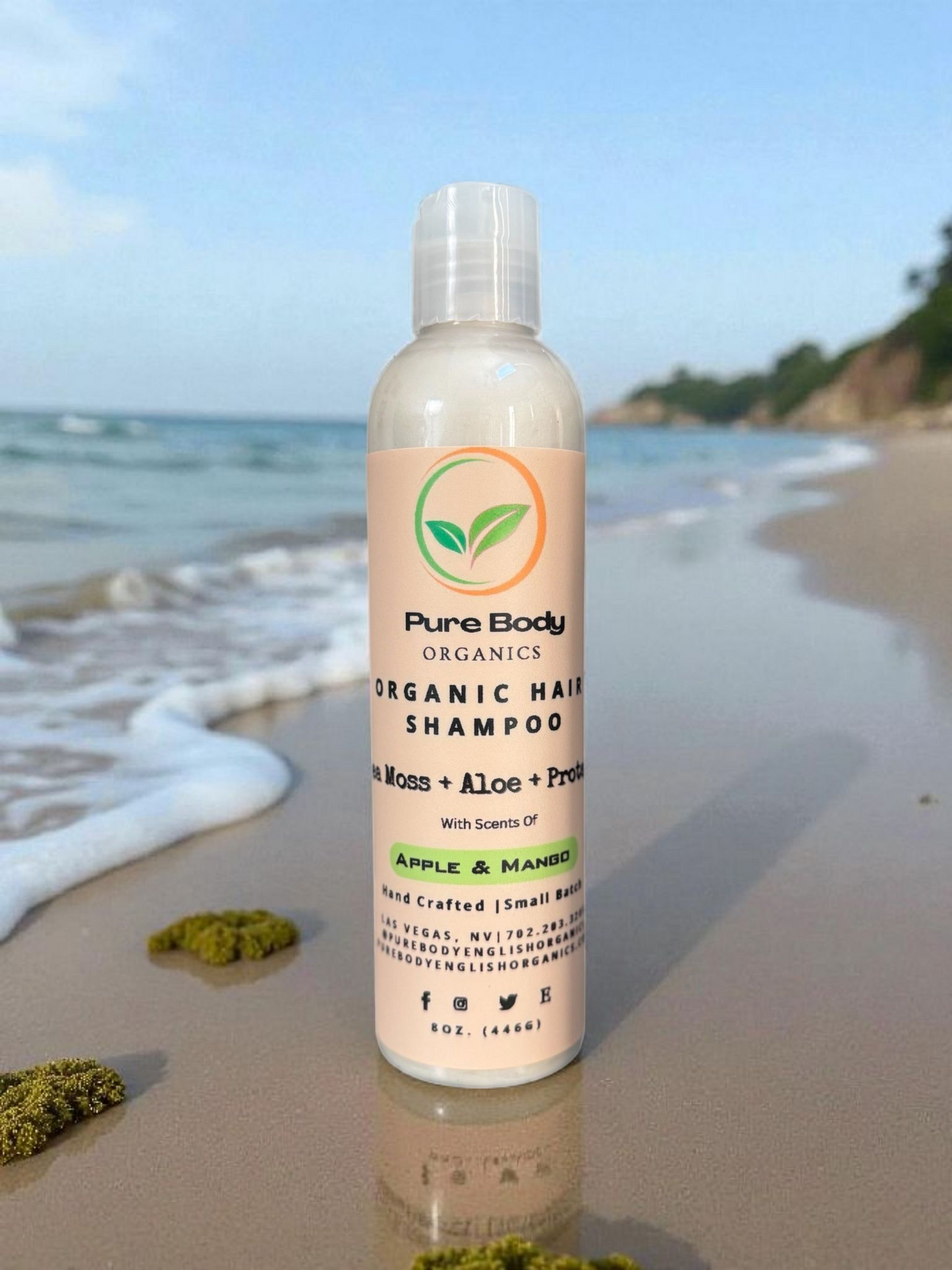 Organic Shampoo and Conditioner - Sea Moss + Aloe + Protein