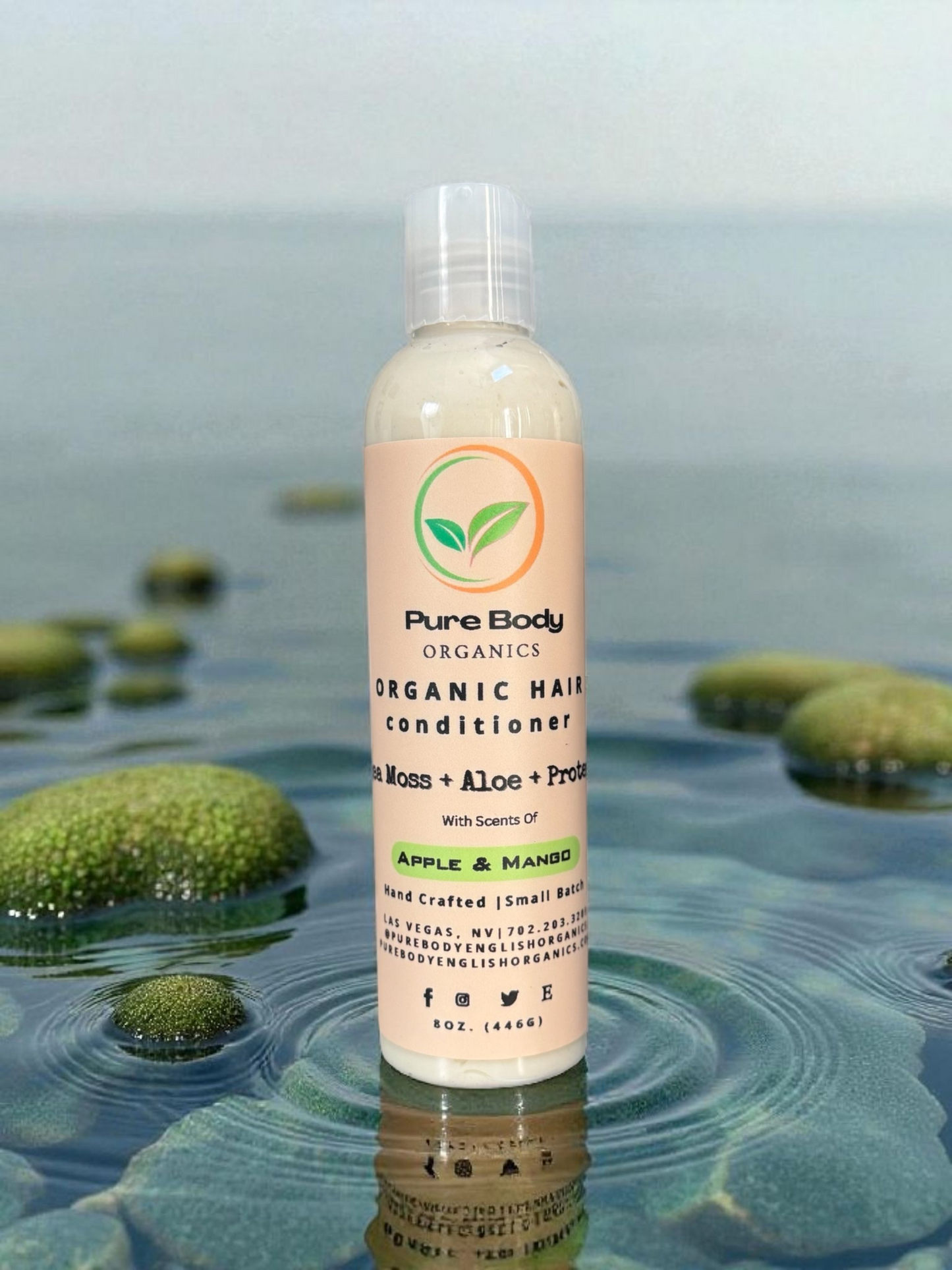 Organic Shampoo and Conditioner - Sea Moss + Aloe + Protein